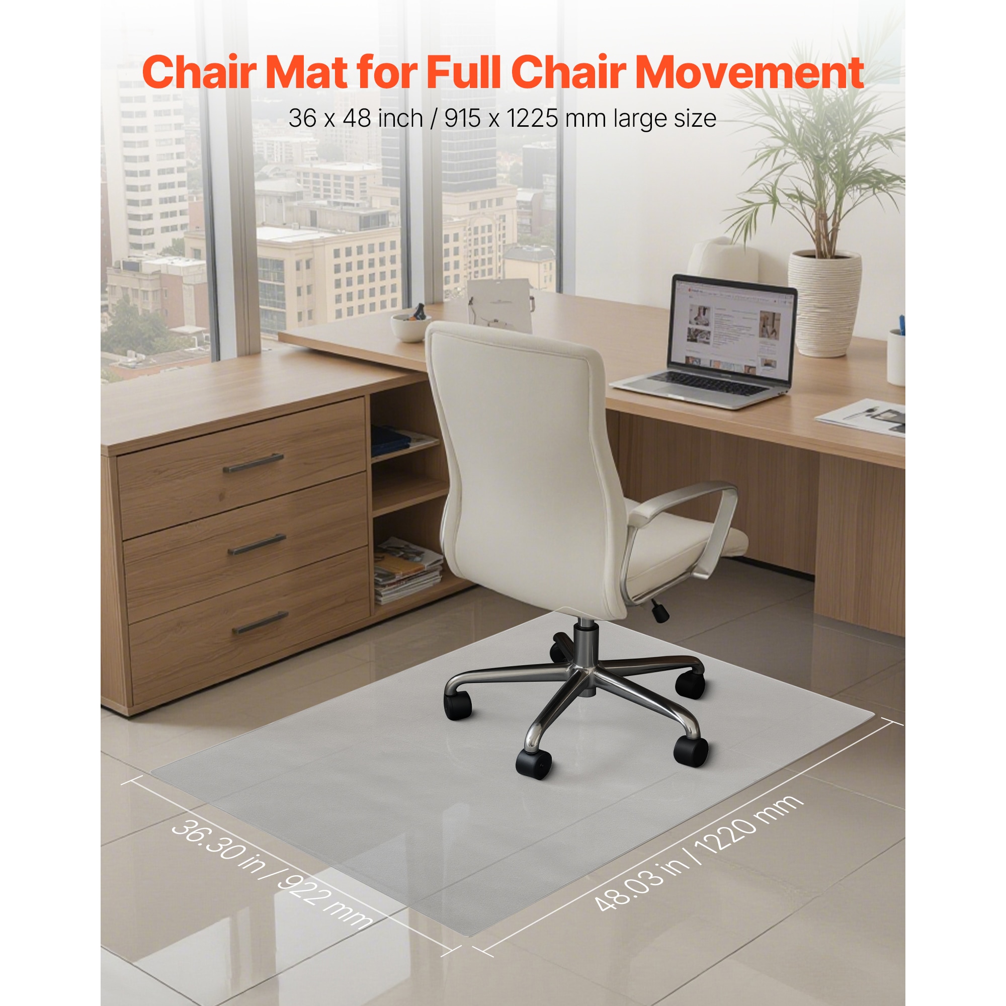 Transparent Office Chair Mat For Hard Floors Home Protection_voghion.com